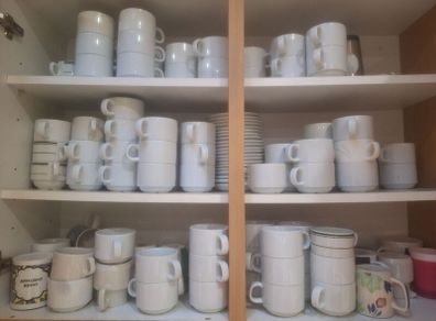 Cups and saucers Free to collect