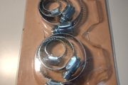 Hose Clamp Set Adjustable Large Hose Duct Pipe Clamps Steel  set of 6 - 3 different sizes Free viewing