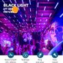 Black UV Light Bar, 10W 1ft USB Black Light, Adjustable LED Blacklight for Fluorescent Poster Glow Party Body Paint, Halloween Decorations, Portable UV Lights for Cabinet (4 Pack) Image 5