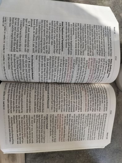 Holy Bible KJV Giant Print Personal Size Reference Edition high quality paperback with signatures worthy of rebinding on3n3ss