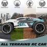RC Car Remote Control Car for Kids, 1:18 High Speed 20 KM/H 2WD RC Buggy, 2.4GHz Off Road Racing Car with Two Rechargeable Batteries, Gift for Boys and Girls (White) Image 2
