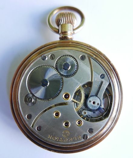 Vintage Chronometre Election Gold Plated Pocket Watch Mechanical  Retro Vintage, the watch works well and keeps time