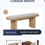 Murphy Home Wooden Bench Image 5