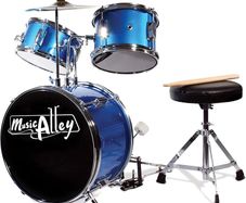 Junior Drum Kit with Drum Stool & Drumsticks