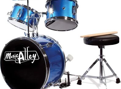 Junior Drum Kit with Drum Stool & Drumsticks