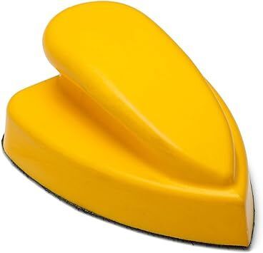 Glass Polish 15911 Hand Sanding Block, Hook & Loop Handheld Sanding Pad | 130 x 90 mm