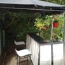Outdoor Bar Gazebo Set with Glass Countertops & Stools Image 2