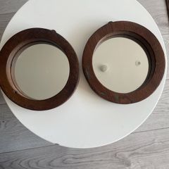 Vintage Nautical Porthole Solid Wood Mirrors