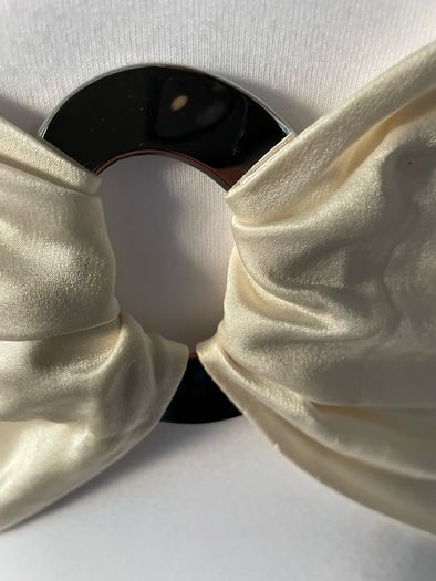 Waistcoat halterneck top  Karen Millen elegant occasion cream size 10