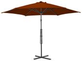 Outdoor Parasol with Steel Pole Terracotta 300x230 cm