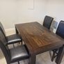 solid wood table & 4 chairs Image 2