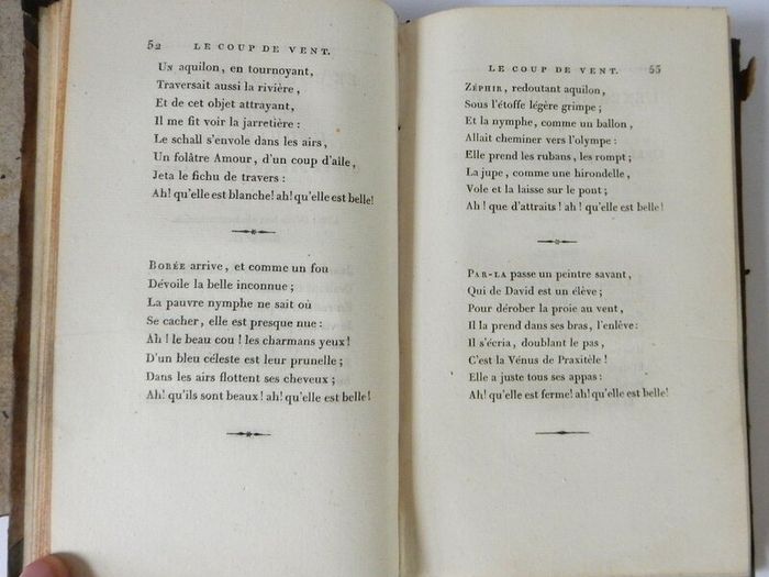 1806. Mes Passe Temps. Chansons suivies de l'Art de la Danse, poeme en quatre chants, calque sur l'Art Poetique de Boileau Despreaux. Jean Etienne Despreaux. S212. French, 1806, original, first edition, signed, presentation copy, autograph inscription.