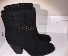 Nine West "Hippy Chic" Black Ankle Boots - UK Size 5