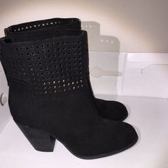 Nine West "Hippy Chic" Black Ankle Boots - UK Size 5
