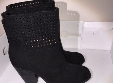 Nine West "Hippy Chic" Black Ankle Boots - UK Size 5