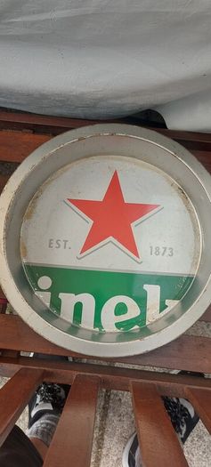 heineken metal tray ,ued condition,,buyer collects or pays postage