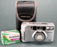 Praktica point and shoot 35mm film camera