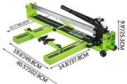 Manual Tile Cutter Infrared Laser Positioning Floor Cutter Push Knife Professional Hand Tool for Cutting Porcelain Ceramic Cutting Width 39.4in
