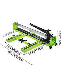 Manual Tile Cutter Infrared Laser Positioning Floor Cutter Push Knife Professional Hand Tool for Cutting Porcelain Ceramic Cutting Width 39.4in