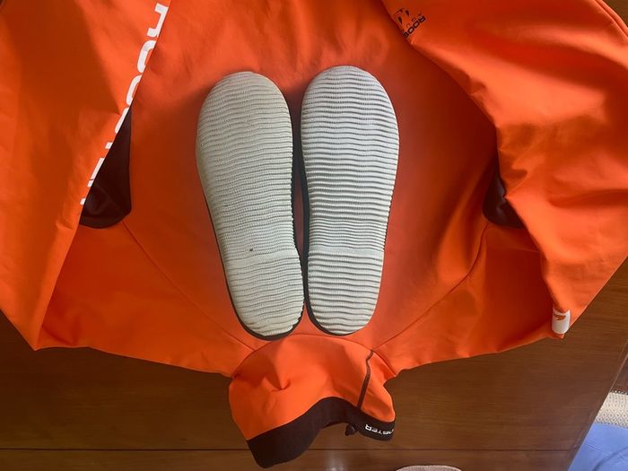 Sailing cag and boots