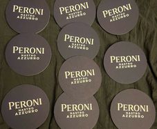 Peroni Nastro Azzurro Beer Mat Coaster set