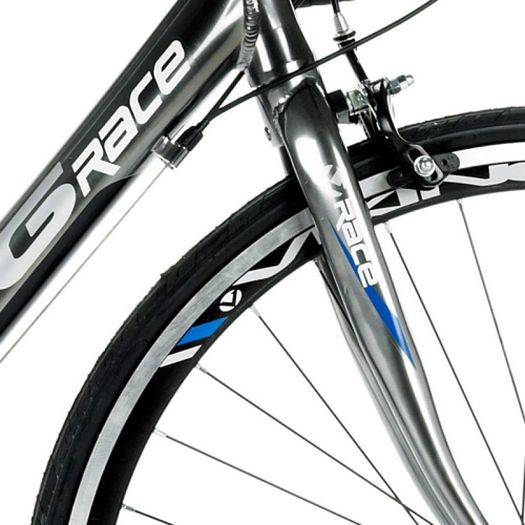 53cm Viking Tre-Valli 24 Speed STI 700c Wheel Gents, Grey