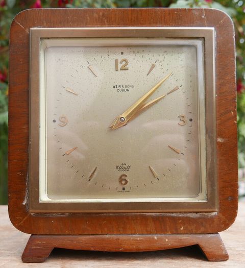 Vintage Dublin Weir & Sons Elliott Clock Mantel Clock (in working order)