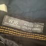 Men's Black Denim Co. Utility Cargo shorts size W36 Perfect condition Postage included Image 5
