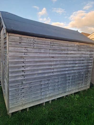 wooden shed