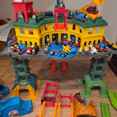 Thomas and Friends Sodor Steamworks playset with trains