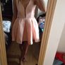 Brand new party dress in light peach colour Image 5