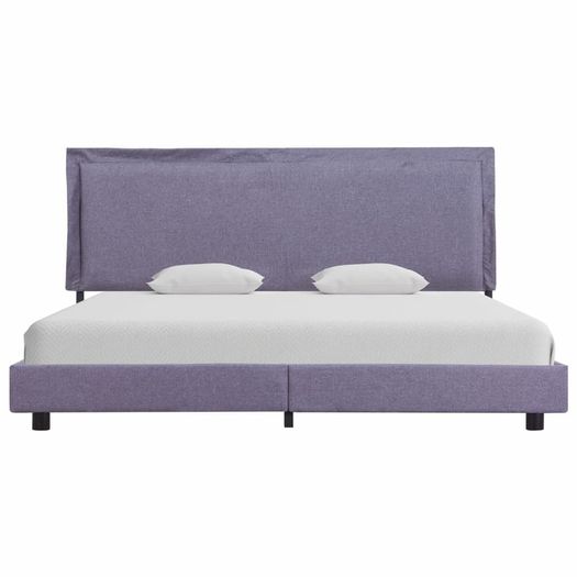 Bed Frame Light Grey Fabric 180x200 cm 6FT Super King