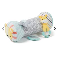 Baby Tummy Time Pillow and Rattle