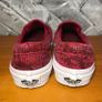 Vans Off The Wall Red Snakeskin Pattern Girls Unisex Laceless Slip On Trainers UK2.5 EUR34.5 Image 6