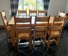 Table & chairs and wall unit