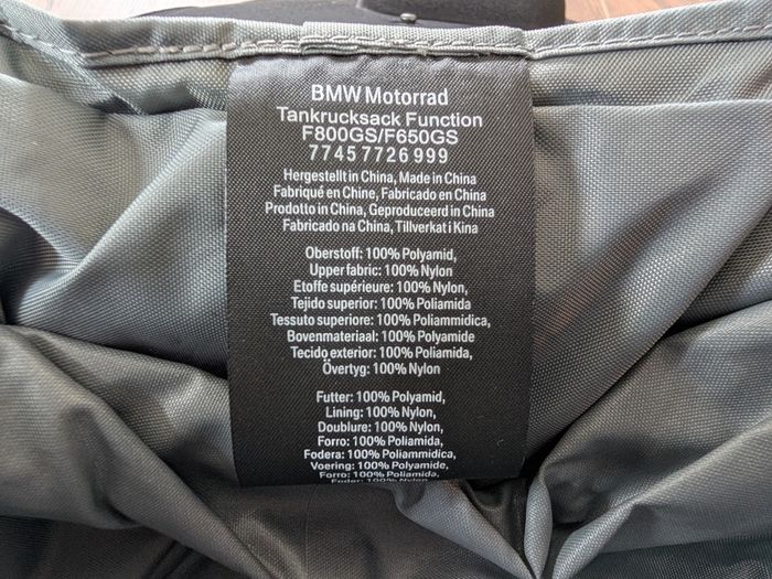 BMW Brand New Tank Bag F650GS / F700GS / F800GS / Adventure
