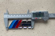 BMW M Power 3D  Rear 82mm Chrome  Stickers