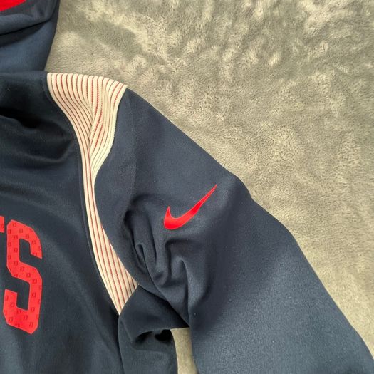 Nike New England Patriots NFL Authentic Therma-FIT Hoodie Mens M Navy