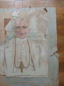 Antique Pope Leo X111 Colour Print.