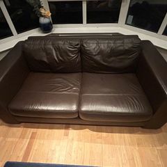 Top Quality Brown Soft Leather settee