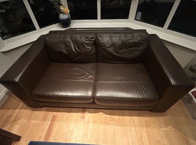 Top Quality Brown Soft Leather settee