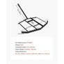 Drag Harrow, 66" Width Tow Behind Drag Harrow, Q235 Steel Driveway Grader with Adjustable Bars & Pin Hitch, Support up to 50 lbs, Tractor Driveway Image 2