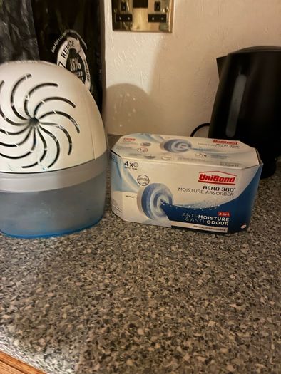 portable dehumidifier with 4 refills