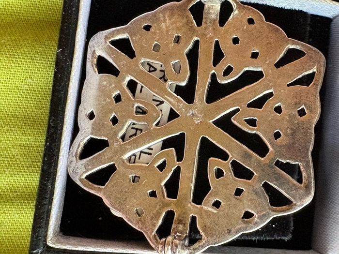 silver celtic brooch