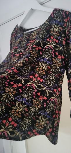 Compania Fantastica black floral blouse Sz XL ( Fit 12-14 UK) - Rrp 70 ( New)