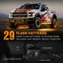 White Amber LED Side Marker Light Bars, Strobe Running Lamp Kit, Surface Mount Emergency Warning Light for Truck SUV Vehicle, 12V Exterior Automotive Image 7