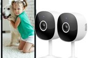 ecurity Camera Indoor - 2K WiFi Home Cameras for Baby Monitor, Pet, Dog, Smart CCTV, Alert, Siren, SD Card Storage, Works with Alexa (G7-2P)
