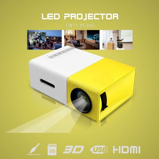 Mini Portable LED Projector 1080P HD Home Cinema Theater System PC Laptop iPhone