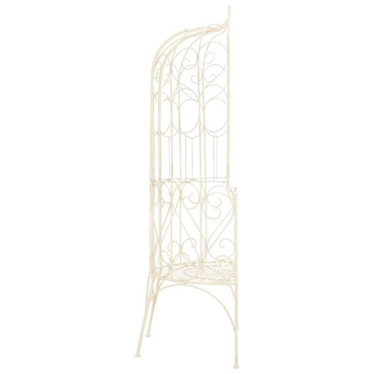 Garden Bench 95 cm Iron Antique White