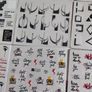 Nail art stickers . 9 sheets Image 2